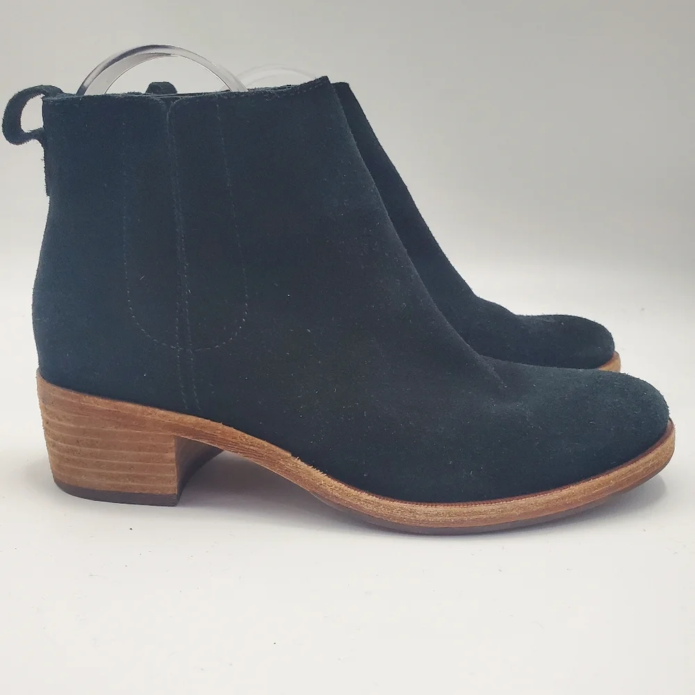 Kork-Ease Rennt Suede Booties Black - Picture 3 of 8